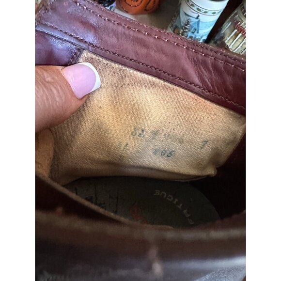 VTG Alden 405 Indy Boots Brown Leather Men's 11.5 AA/B Canvas Lined Made in USA - Picture 9 of 11